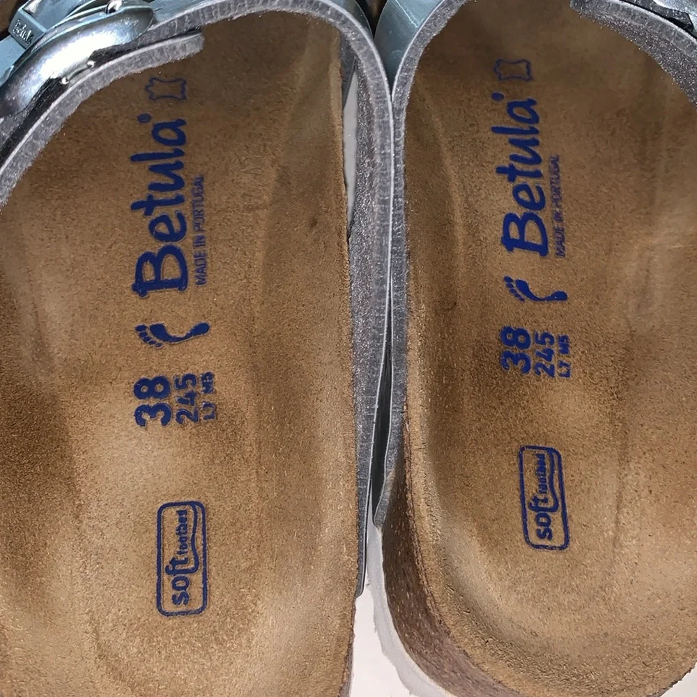 Betula Leo Silver Sandals by Birkenstock 38 - Picture 9 of 12